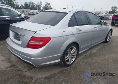 2012 Mercedes-Benz C 250 Sport from USA, damaged, VIN WDDGF4HB4CR221021